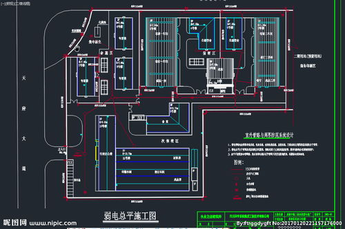 市政管网 印刷厂总平监控图图片